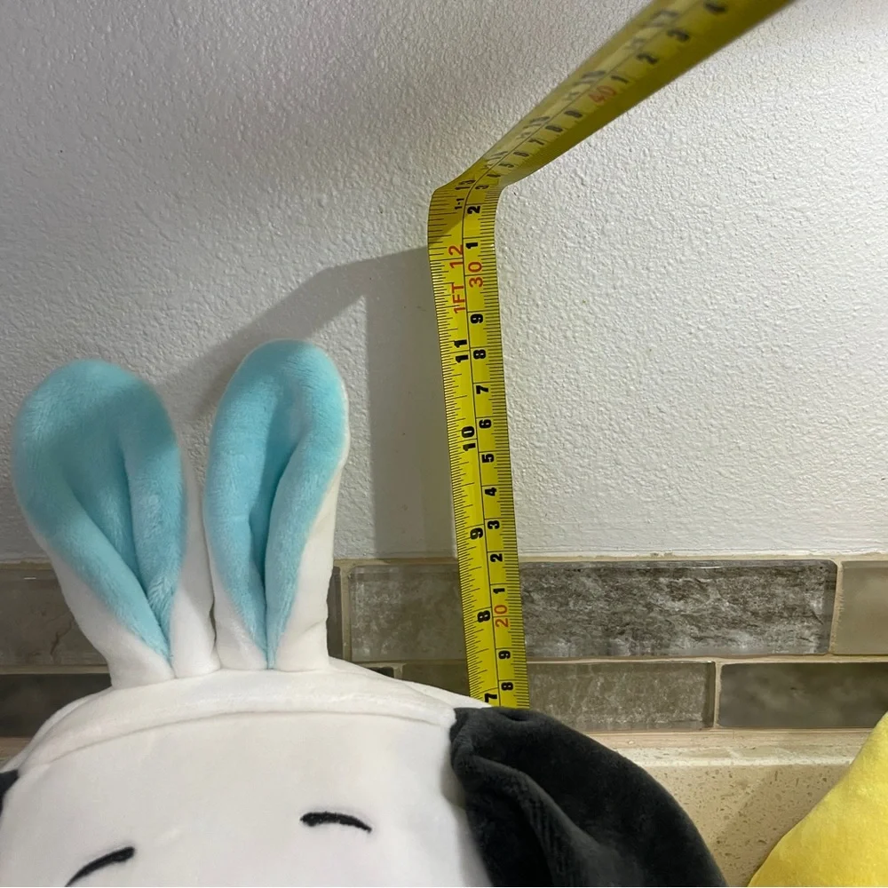 NEW Squishmallows Peanuts Easter Snoopy Woodstock Bunny‎ Ears Plush Set